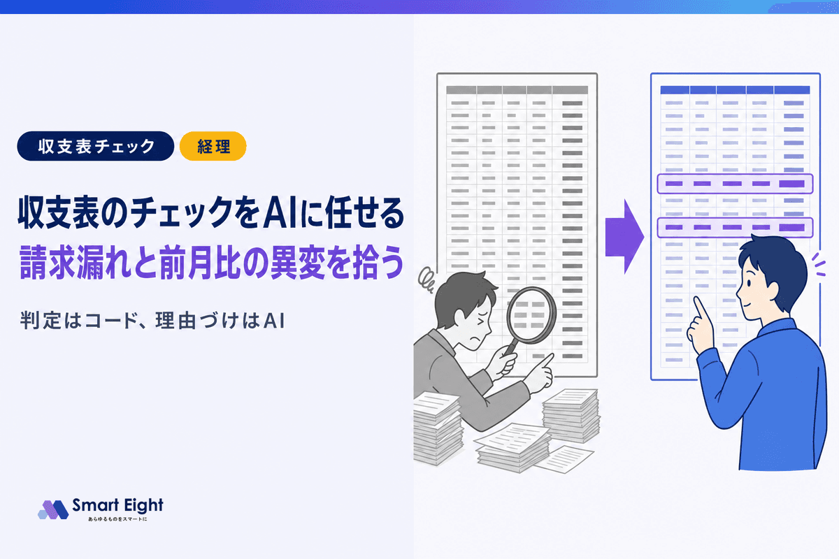 収支表のチェックをAIに任せる方法|請求漏れと前月比の異変を拾う