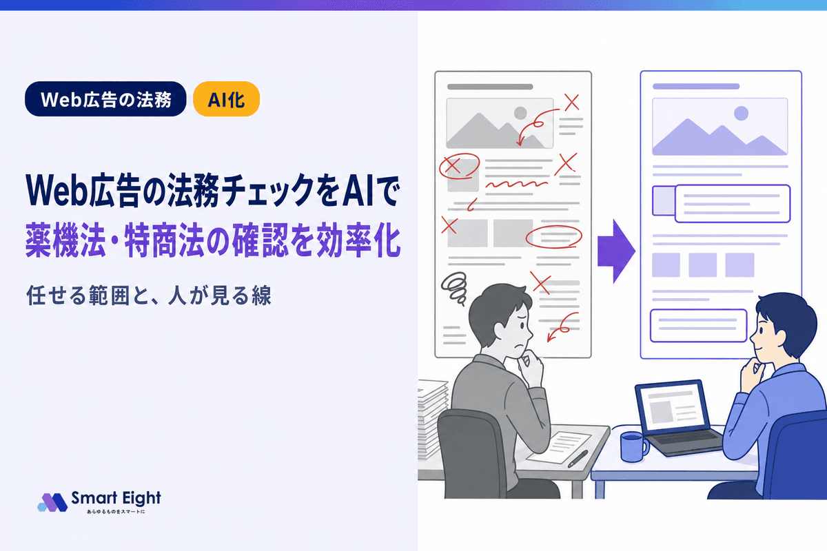 Web広告の法務AI化|薬機法・特商法チェックを効率化する戦略