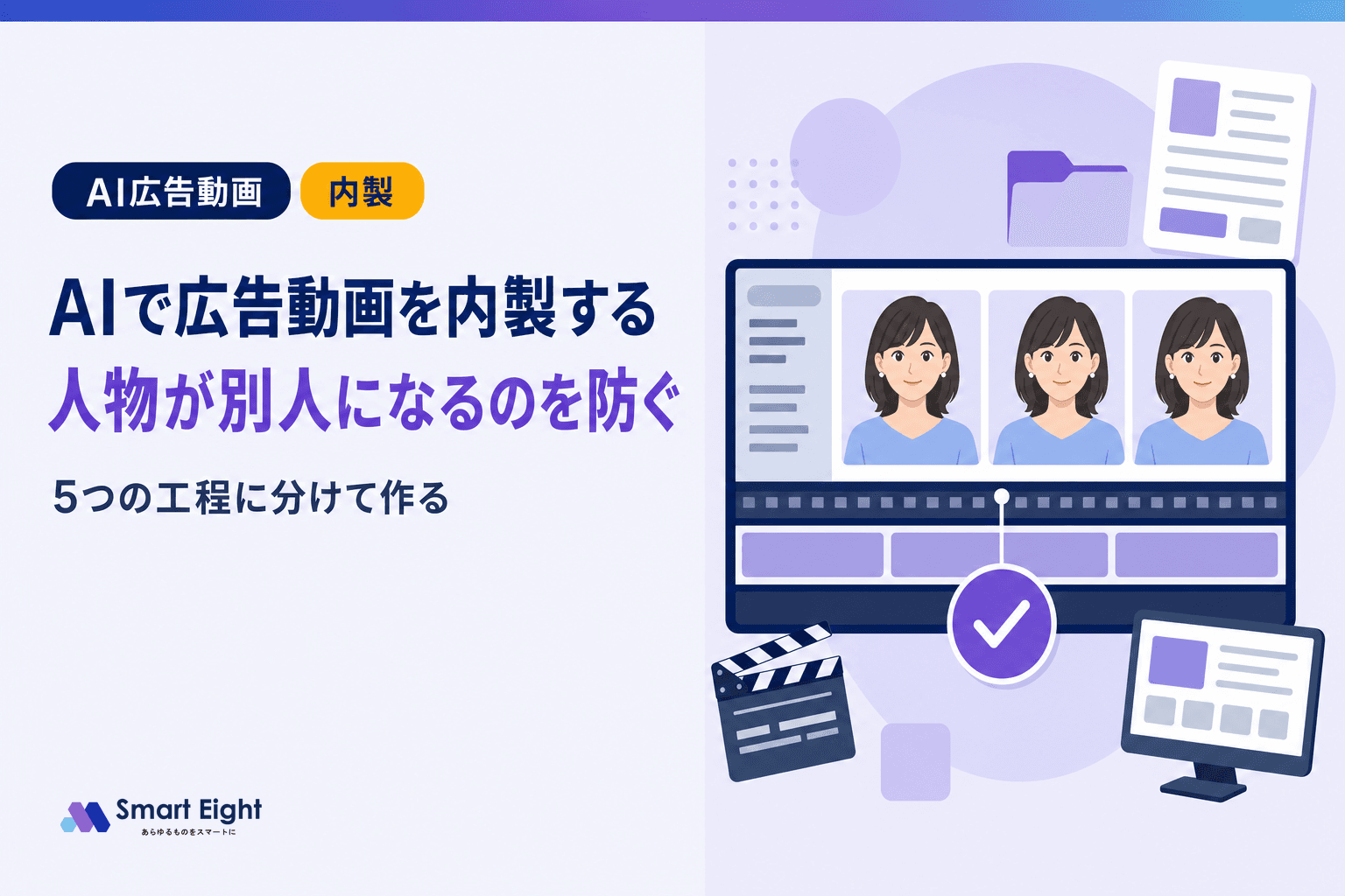 AIで広告動画を内製する方法|人物が別人になるのを防ぐ5つの工程